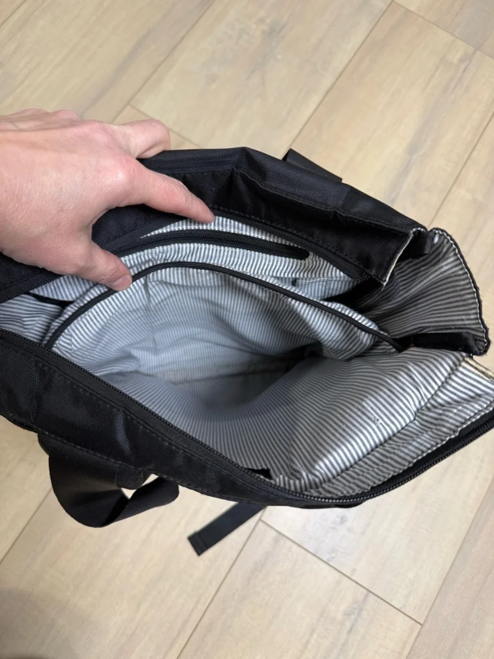 Solo New York Black Nylon 15.6” laptop backpack